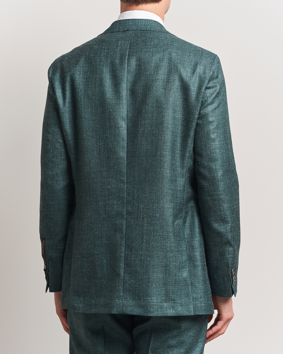 Hombres | Blazers | Oscar Jacobson | Fellow EVO Wool/Silk/Linen Blazer Green