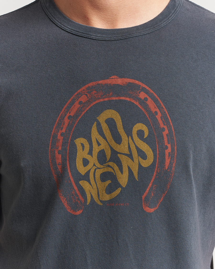 Hombres | Camisetas | Nudie Jeans | Ricky Bad News T-Shirt Antracite
