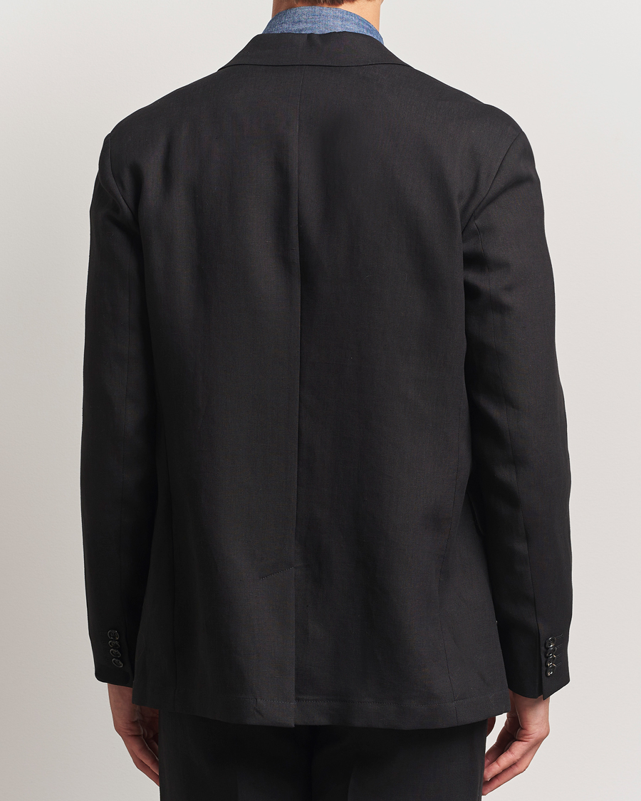 Hombres | Blazers | J.Lindeberg | Alban Unlined Super Linen Blazer Black