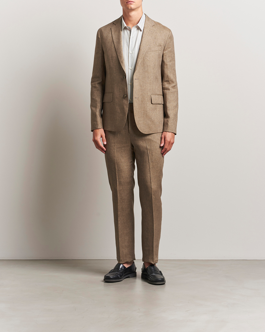 Hombres | Pantalones | J.Lindeberg | Lois Super Linen Pants Nutmeg