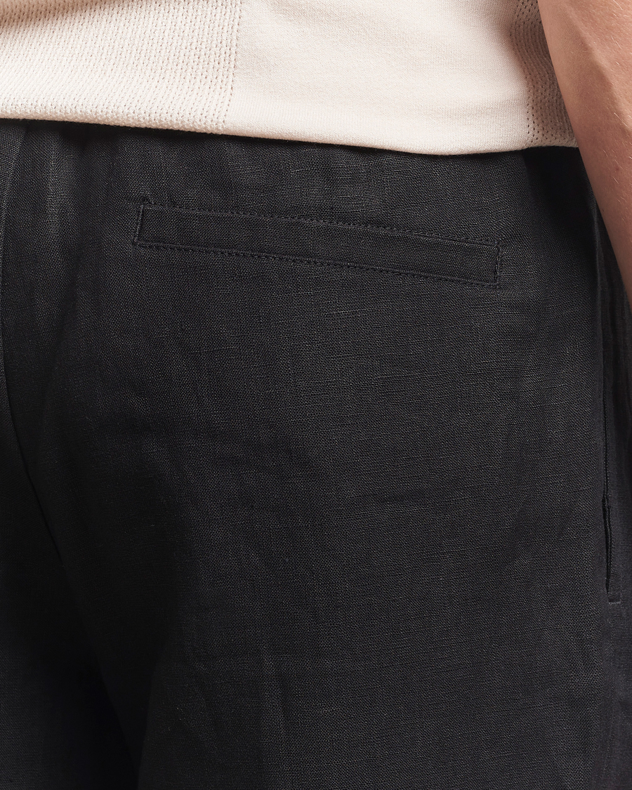 Hombres | Pantalones | J.Lindeberg | Noah Drape Linen Pants Black