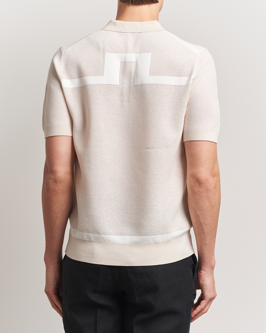 Hombres | Polos | J.Lindeberg | Reymond Structure Knit Polo Moonbeam