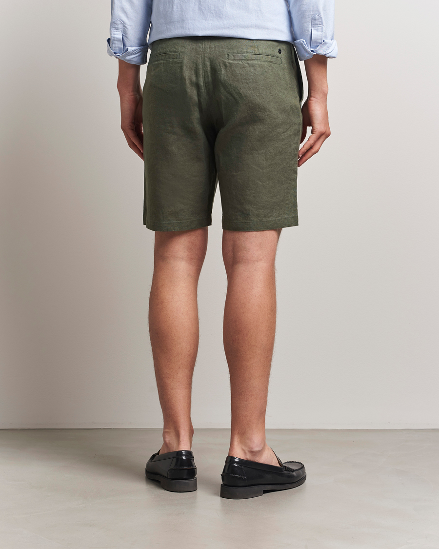 Hombres | Pantalones cortos | NN07 | Crown Linen Shorts Croc Green