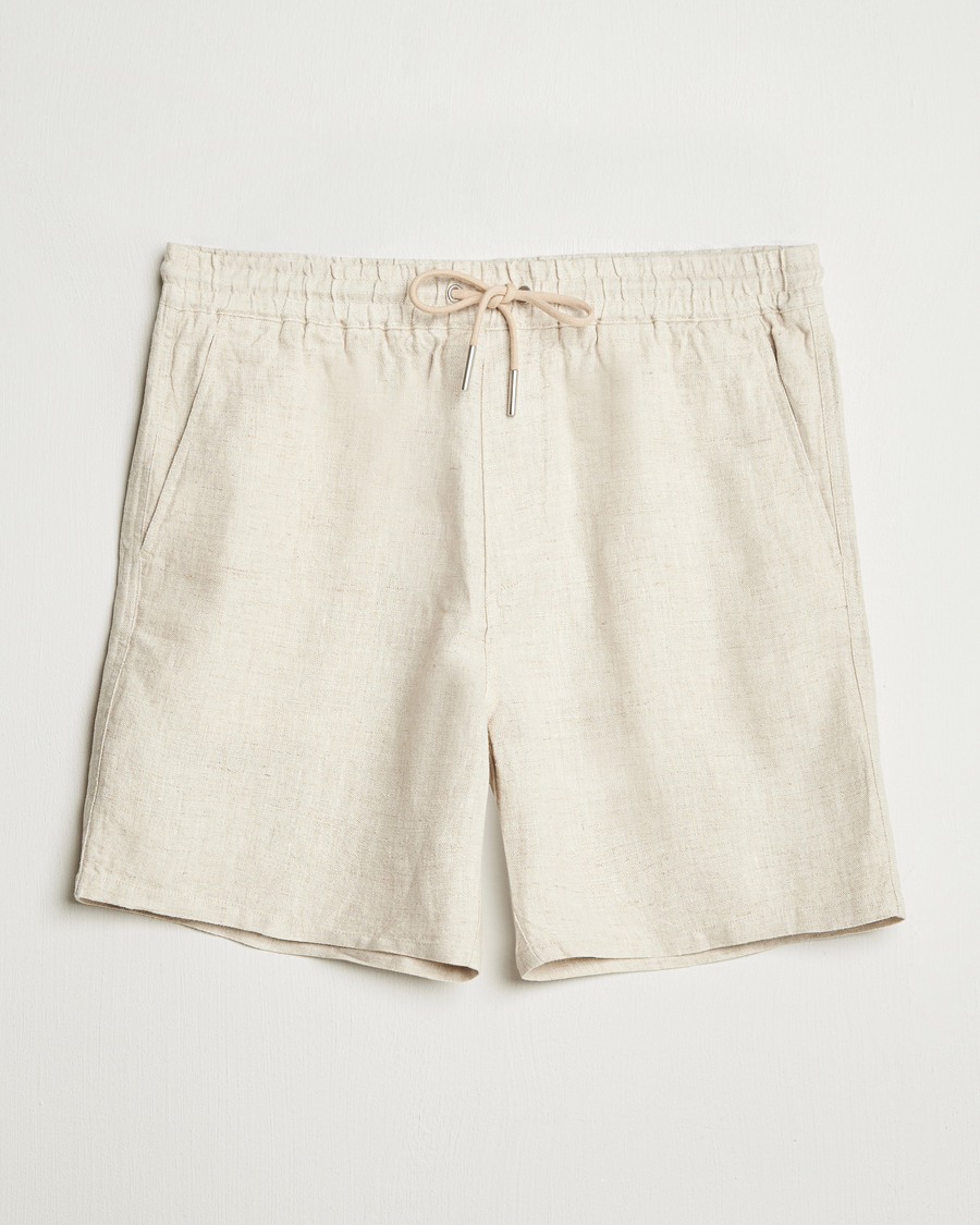 Hombres | Pantalones cortos | NN07 | Gregor Linen Drawstring Shorts Oat