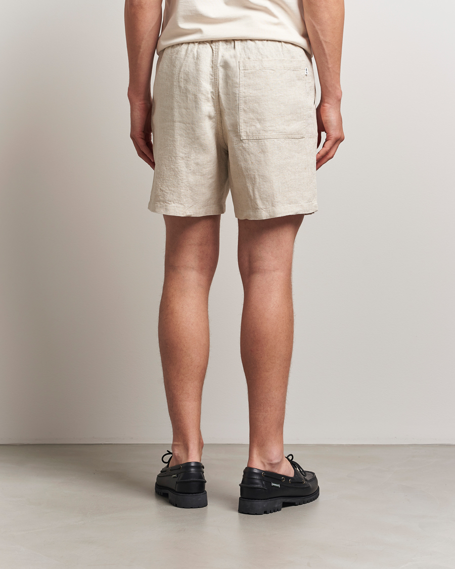 Hombres | Pantalones cortos | NN07 | Gregor Linen Drawstring Shorts Oat