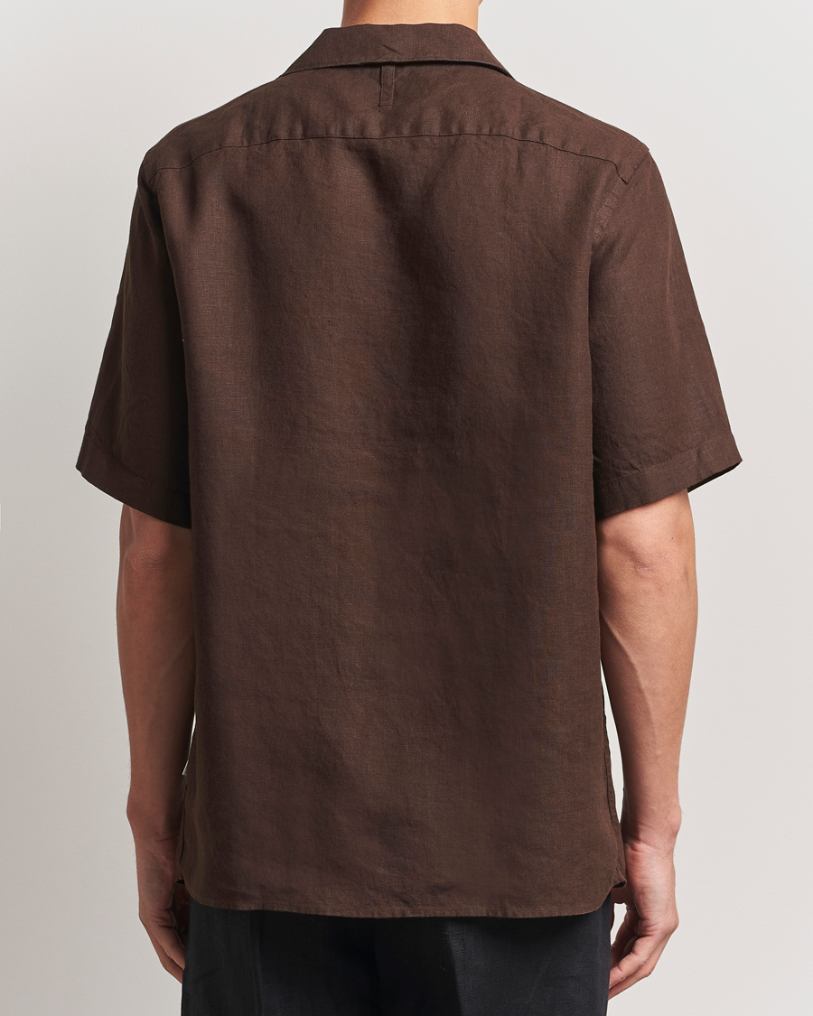 Hombres | Camisas | NN07 | Julio Linen Resort Shirt Coffee
