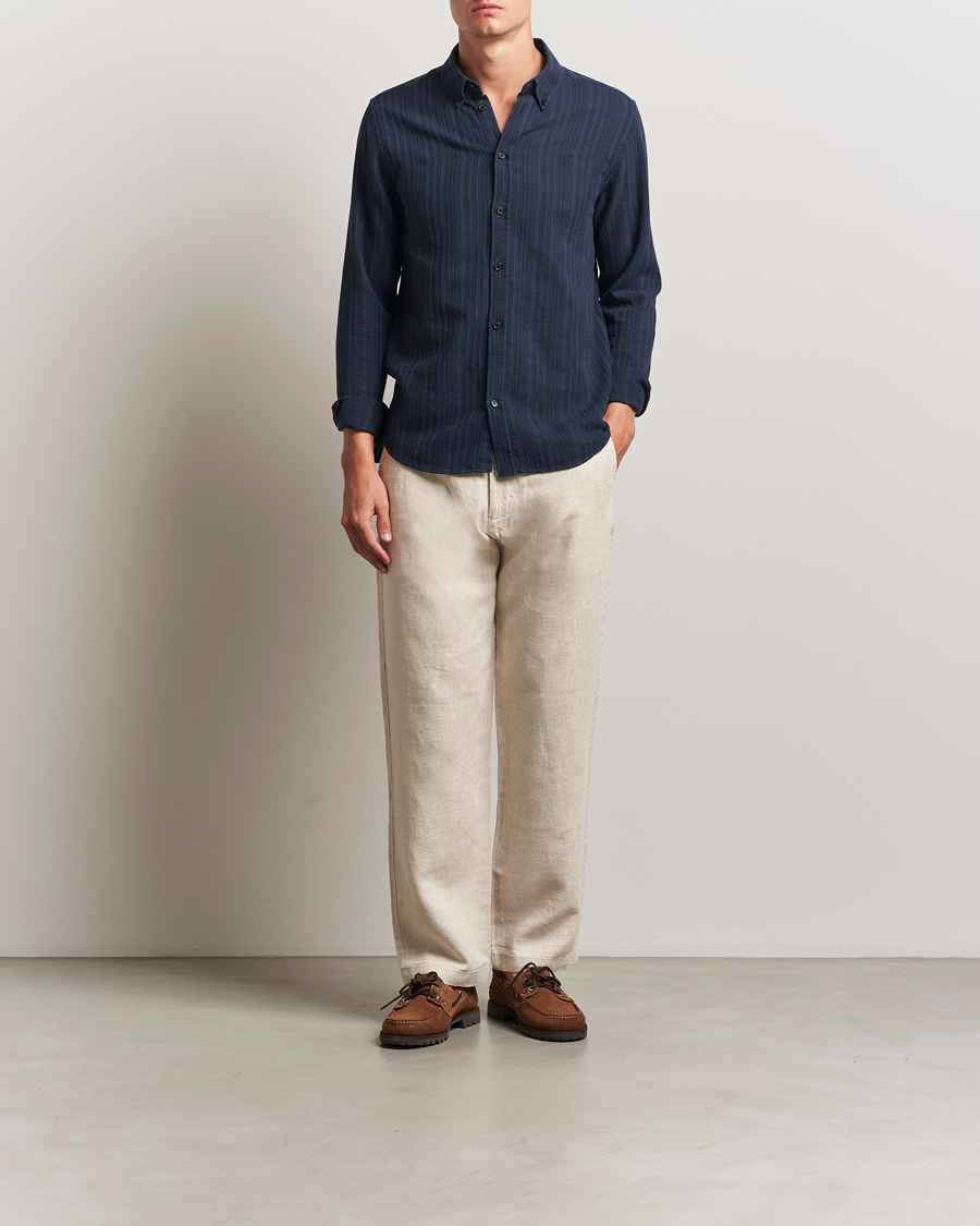 Hombres | Pantalones | NN07 | Aden Regular Fit Linen Chinos Oat