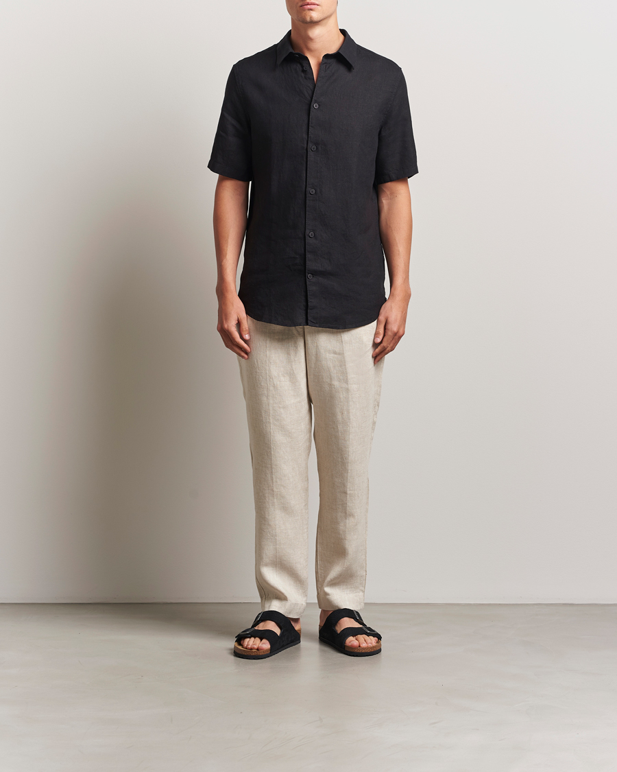 Hombres | Pantalones | NN07 | Billie Linen Drawstring Trousers Oat
