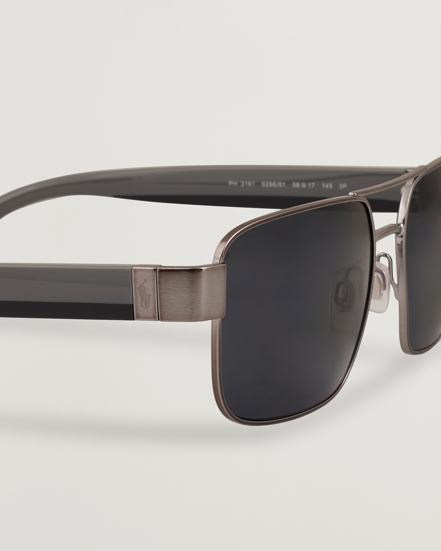 Hombres | Gafas de sol | Polo Ralph Lauren | 0PH3161 Polarized Sunglasses Brushed Gunmetal