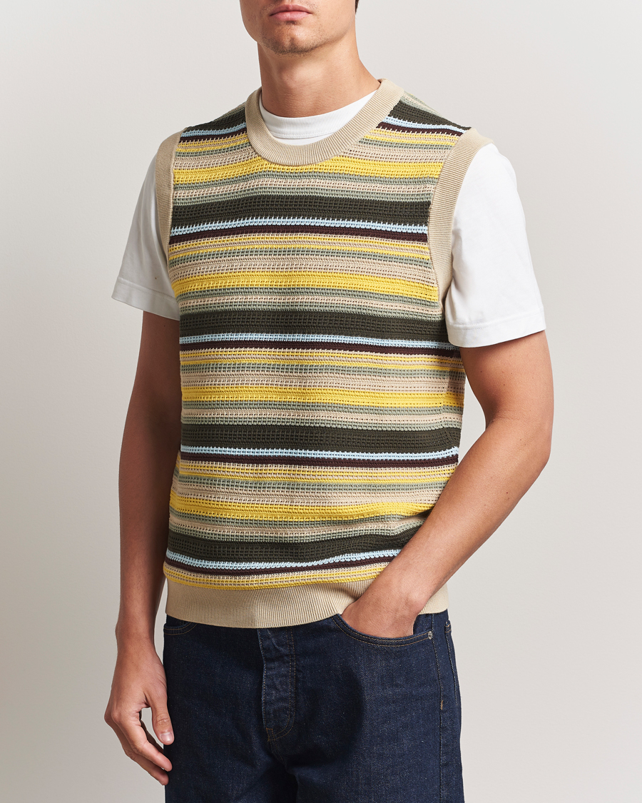 Hombres | Jerséis y prendas de punto | NN07 | Huxley Knitted Striped Vest Multi