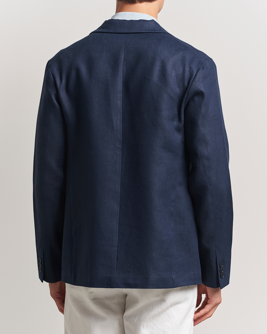 Hombres | Blazers | NN07 | Timo Linen Blazer Navy Blue
