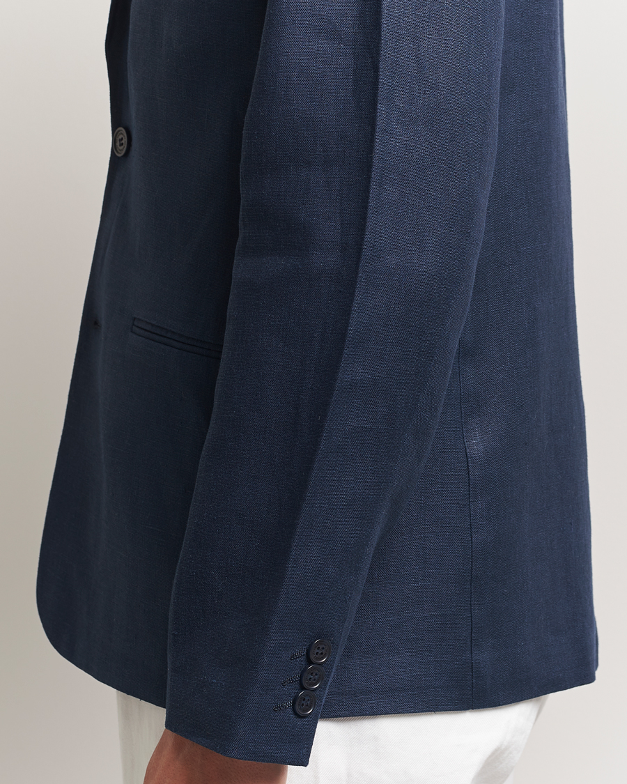 Hombres | Blazers | NN07 | Timo Linen Blazer Navy Blue