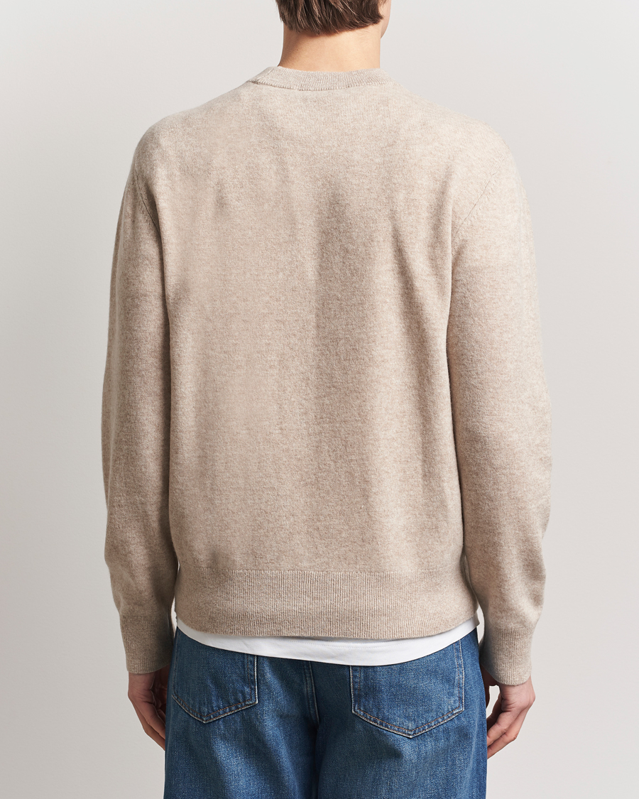 Hombres | Jerséis y prendas de punto | A Day's March | Marlow Cashmere Blend Sweater Sand