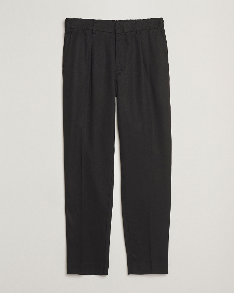 Hombres | Pantalones | A Day's March | Smart Lyocell Trousers Black