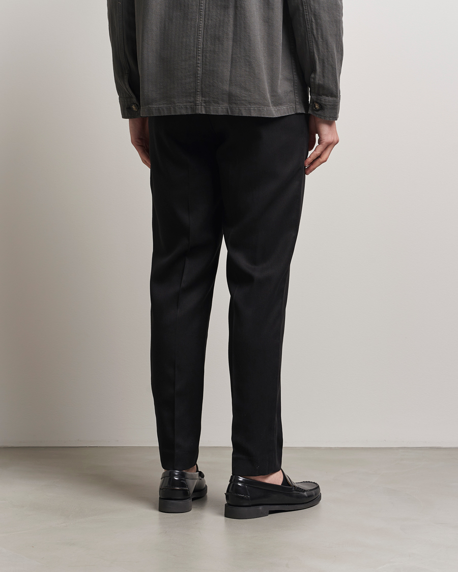 Hombres | Pantalones | A Day's March | Smart Lyocell Trousers Black