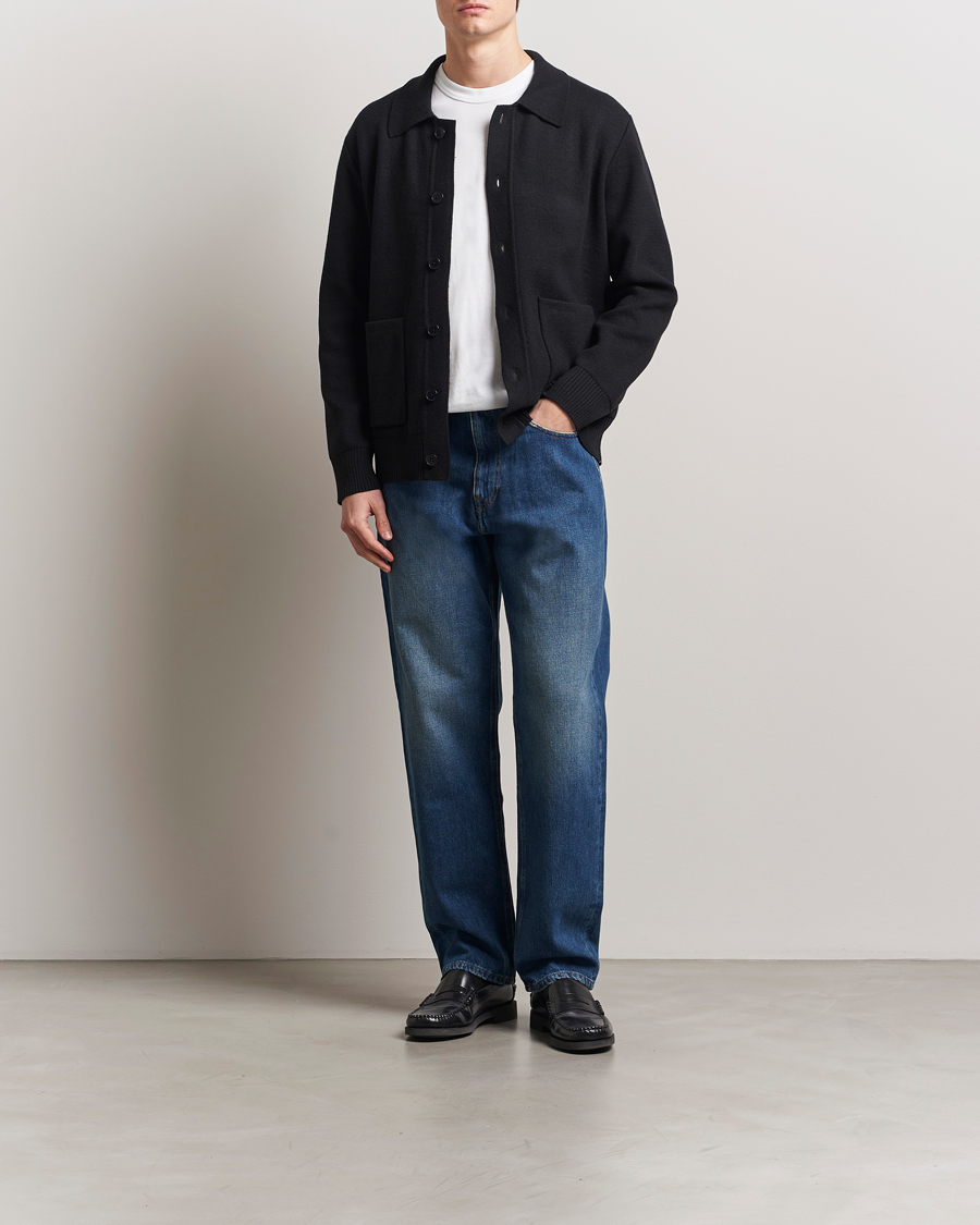Hombres | Vaqueros | A Day's March | Denim Nr3 Straight Fit Worn Mid Blue