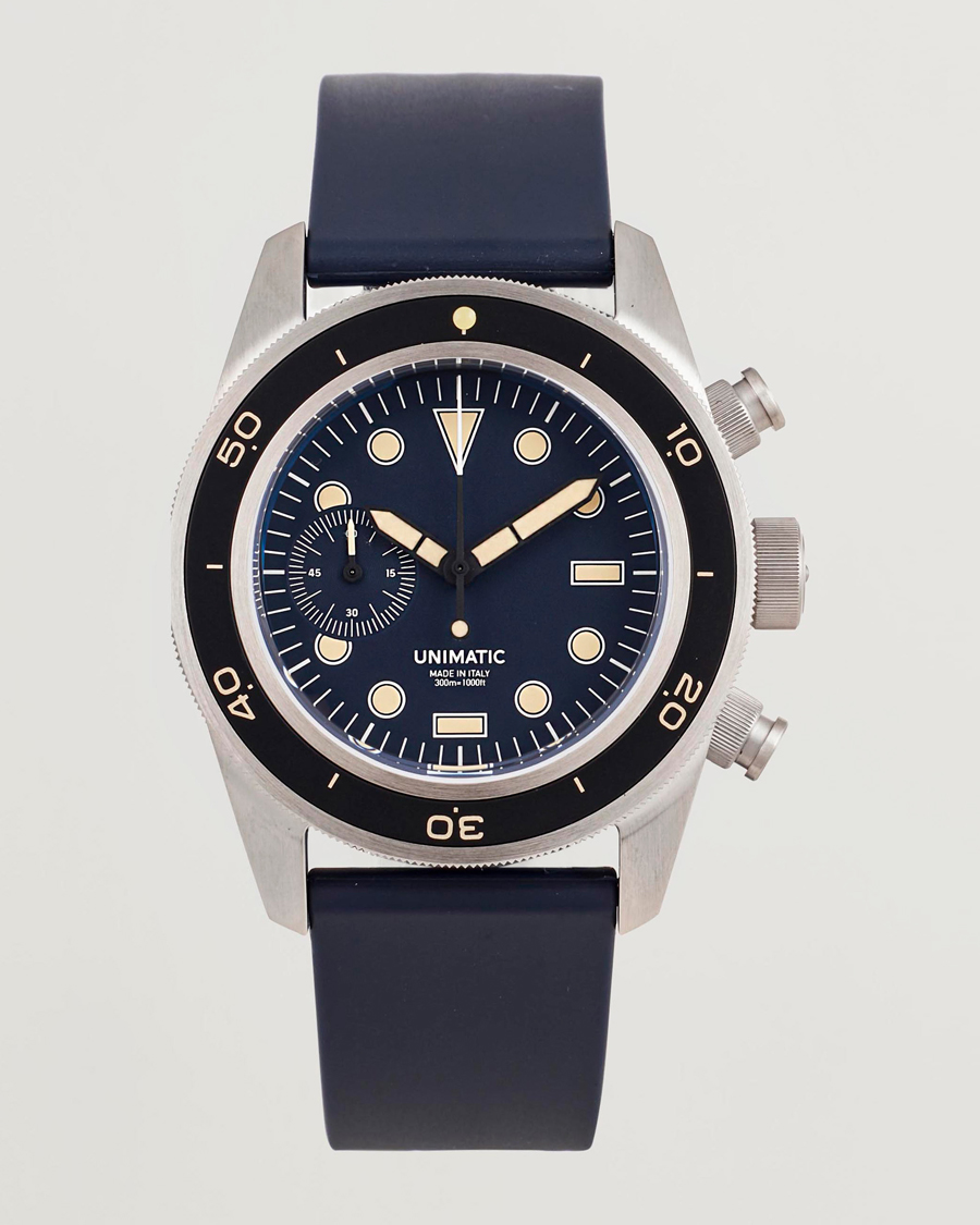 Hombres | UNIMATIC U3 Heritage Chronograph Diver Blue | UNIMATIC | U3 Heritage Chronograph Diver Blue