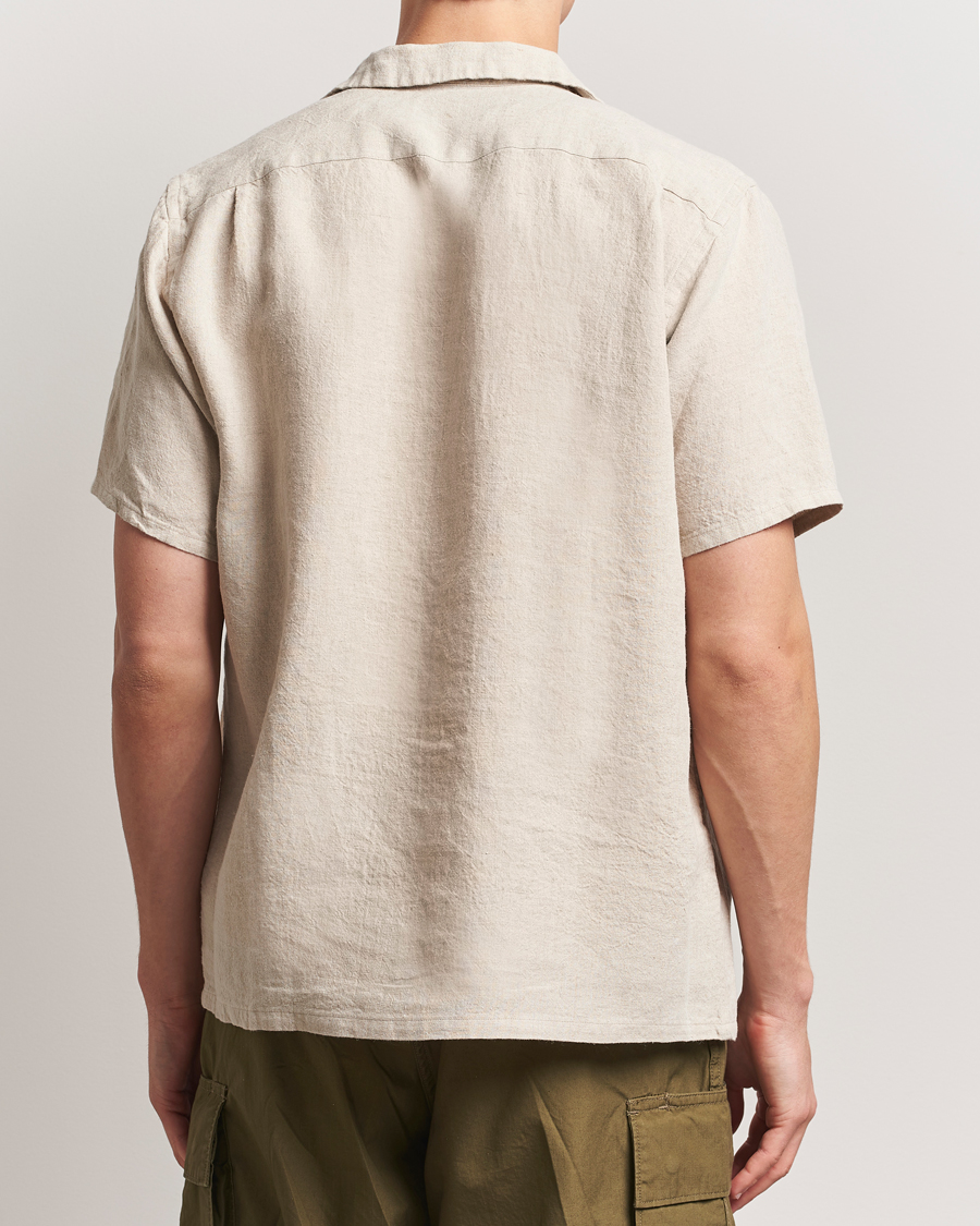 Hombres | Camisas | BEAMS PLUS | Short Sleeve Linen Camp Shirt Beige