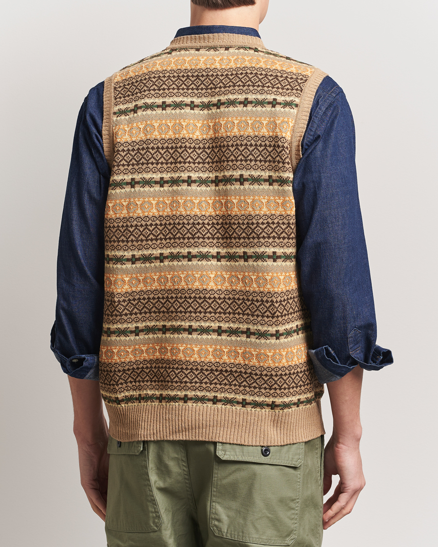 Hombres | Jerséis y prendas de punto | BEAMS PLUS | Fairisle Vest Khaki