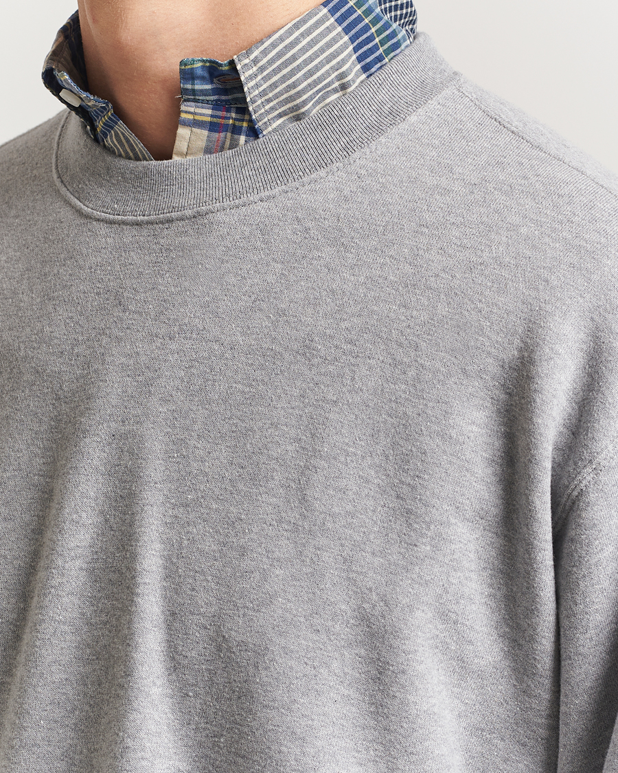 Hombres | Jerséis y prendas de punto | BEAMS PLUS | Made In Japan Cotton Sweatshirt Grey