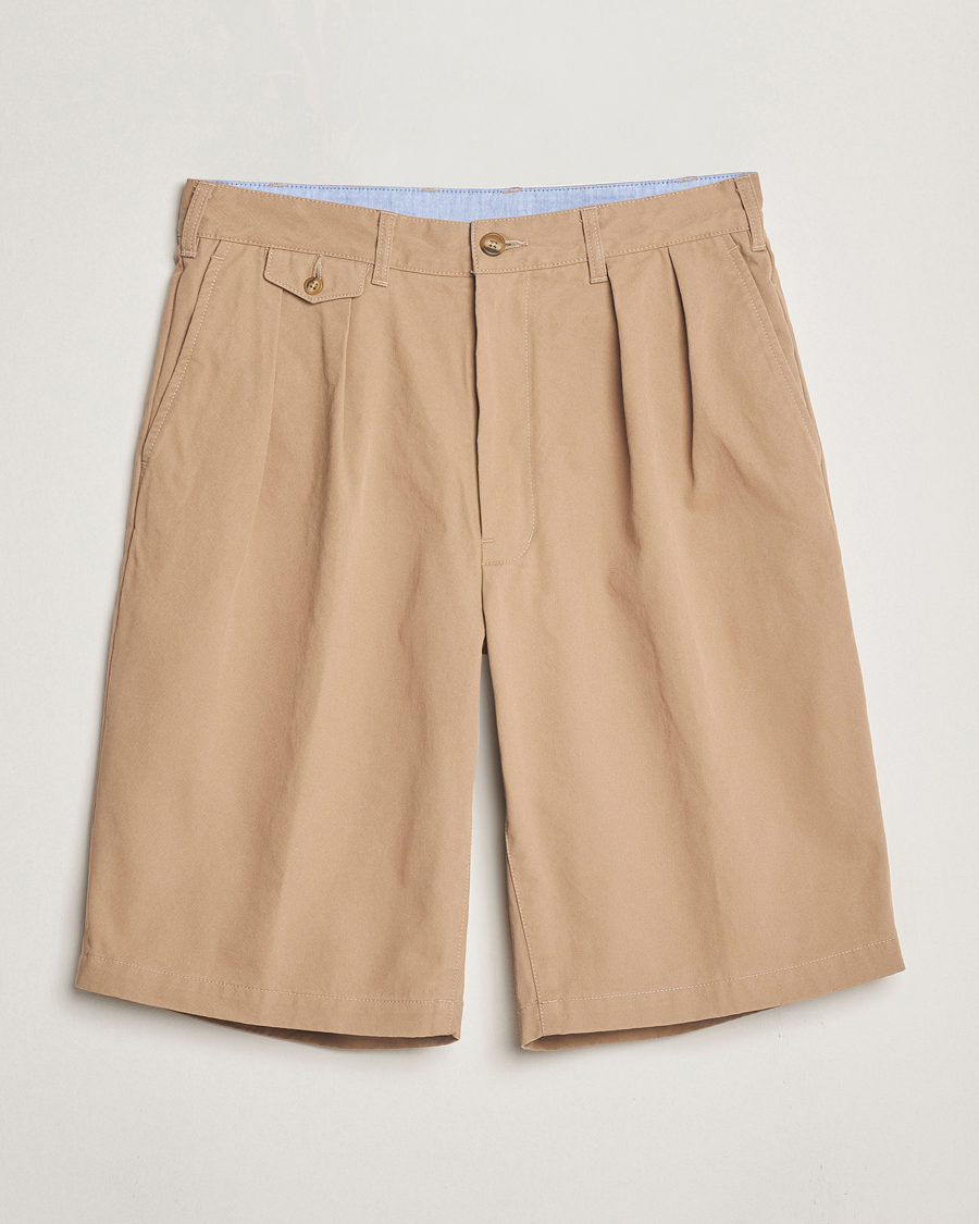 Hombres | Pantalones cortos | BEAMS PLUS | Pleated Twill Shorts Khaki