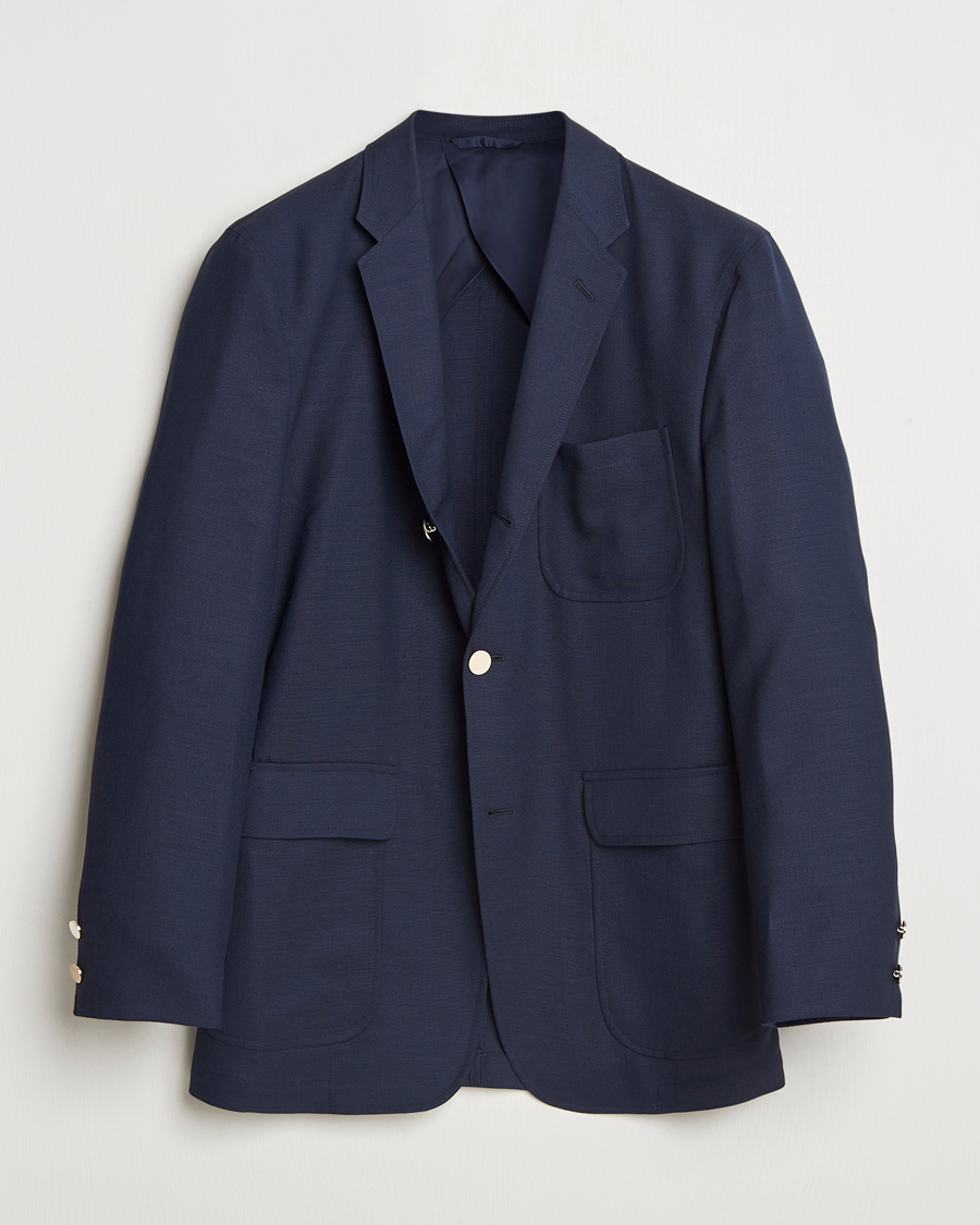 Hombres | Blazers | Kamakura Shirts | Unconstructed Ivy Blazer Navy