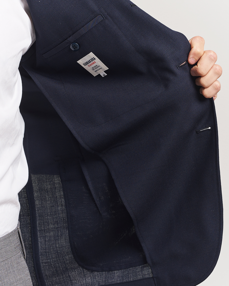 Hombres | Blazers | Kamakura Shirts | Unconstructed Ivy Blazer Navy
