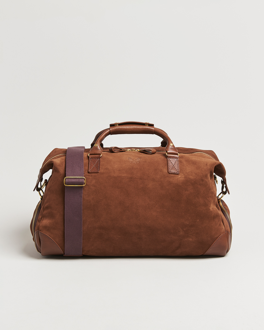 Hombres | Bolsos | Bennett Winch | Suede Weekender Brown