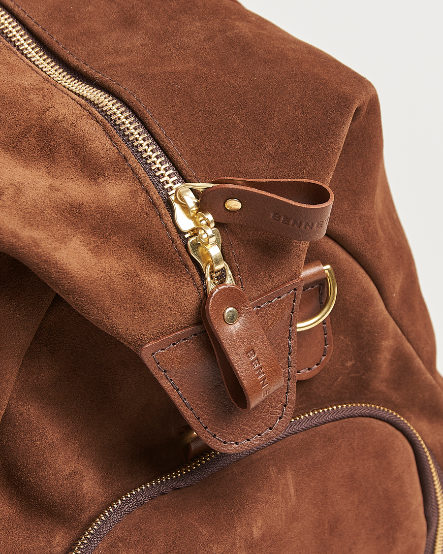 Hombres | Bolsos | Bennett Winch | Suede Weekender Brown