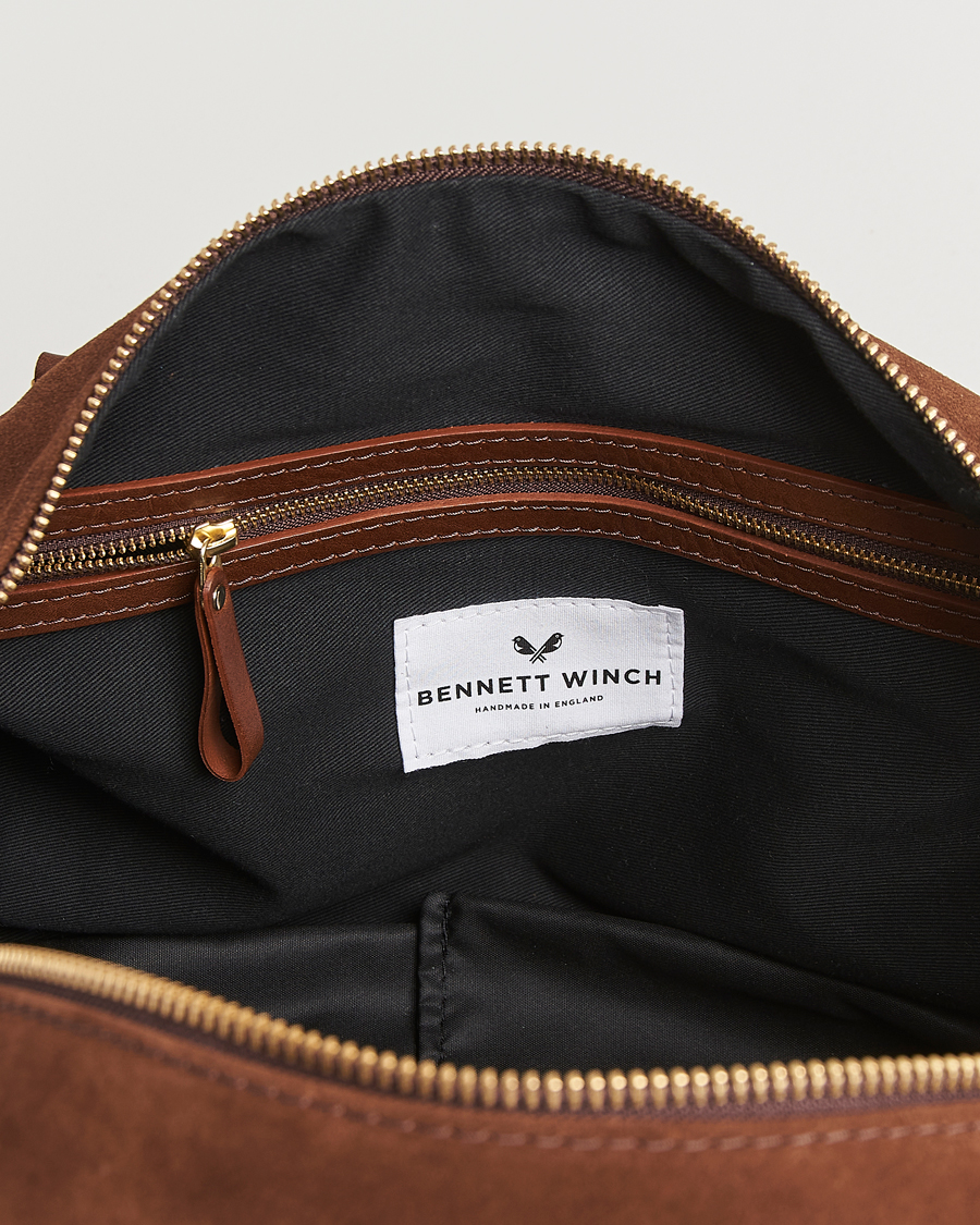 Hombres | Bolsos | Bennett Winch | Suede Weekender Brown