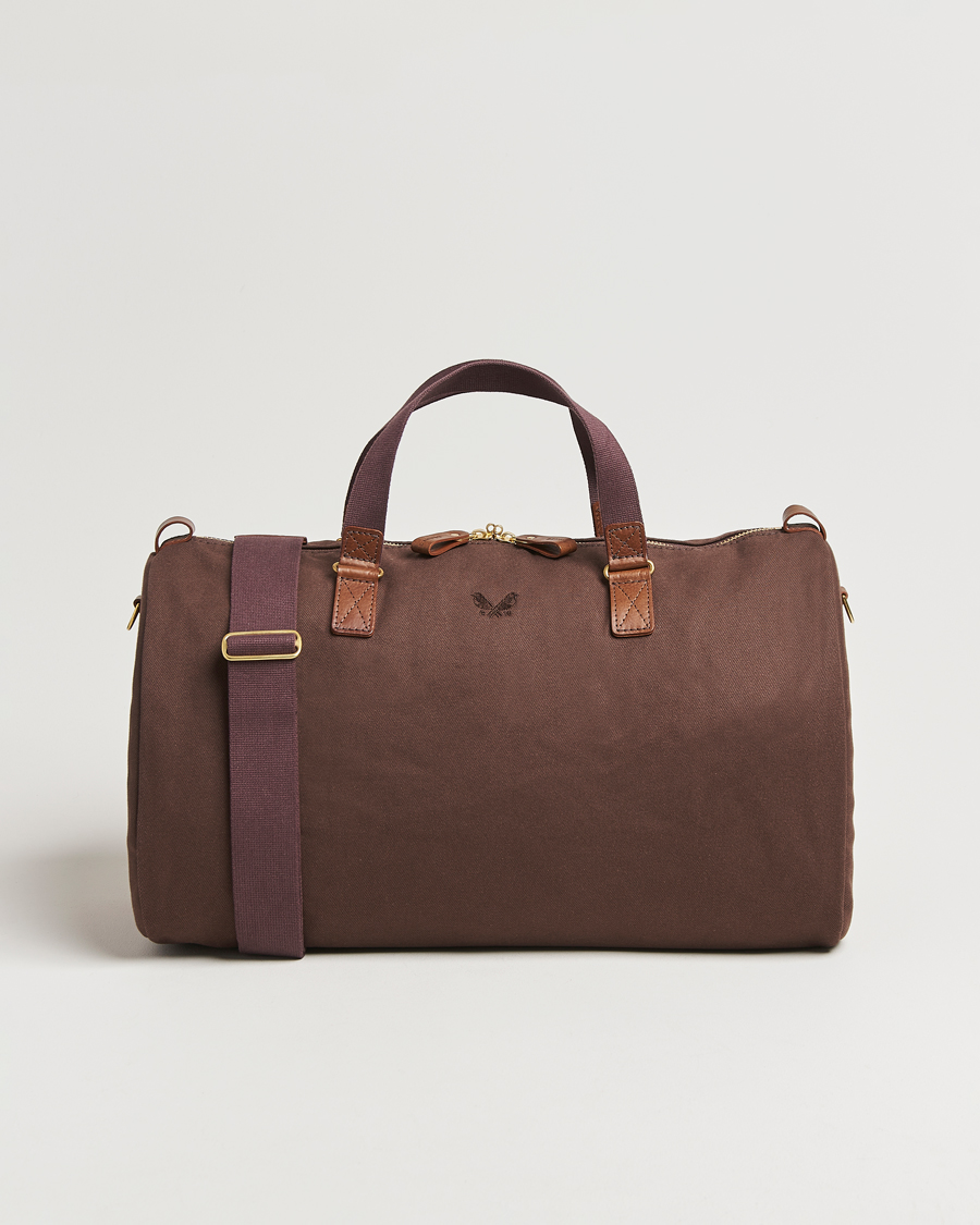 Hombres | Bolsos | Bennett Winch | Canvas Suit Carrier Holdall Chocolate