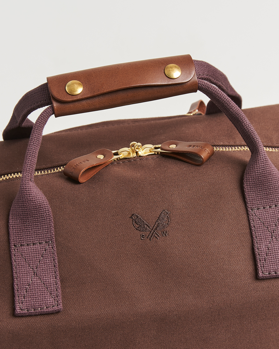 Hombres | Bolsos | Bennett Winch | Canvas Weekender Black Chocolate