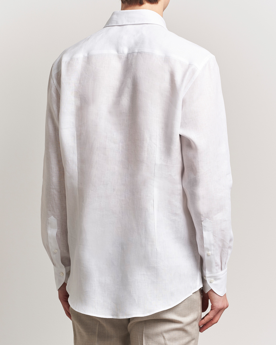 Hombres | Camisas | Stenströms | 1899 Linen Shirt White