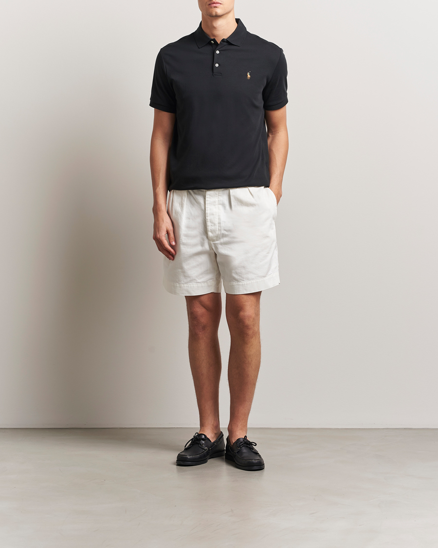 Hombres | Polos | Polo Ralph Lauren | Custom Slim Fit Cotton Polo Polo Black