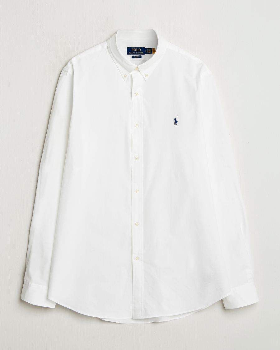 Hombres | Camisas | Polo Ralph Lauren | Slim Fit Poplin Shirt White