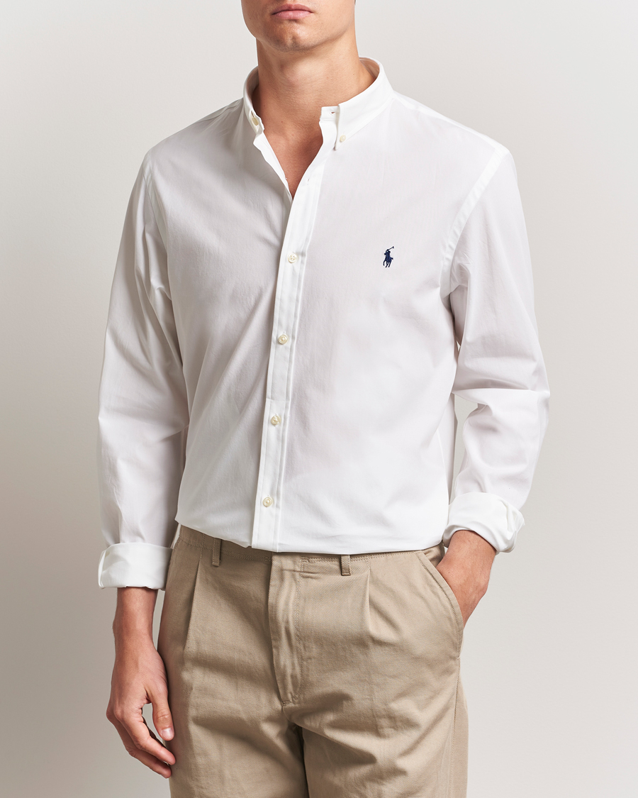 Hombres | Camisas | Polo Ralph Lauren | Slim Fit Poplin Shirt White
