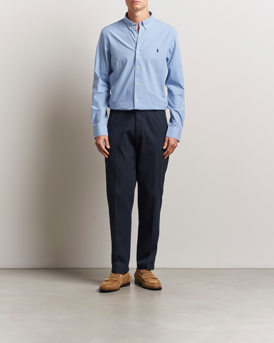 Hombres | Camisas | Polo Ralph Lauren | Slim Fit Poplin Shirt Blue/Check