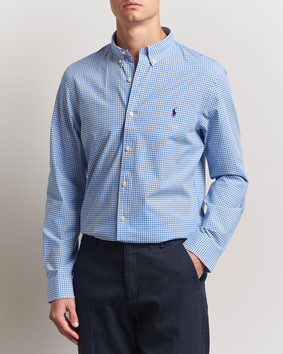 Hombres | Camisas | Polo Ralph Lauren | Slim Fit Poplin Shirt Blue/Check