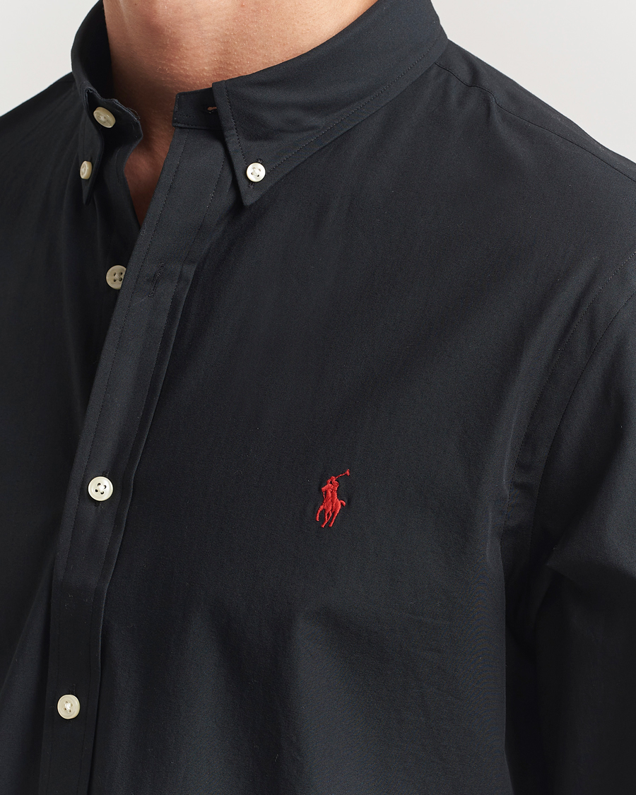 Hombres | Camisas | Polo Ralph Lauren | Slim Fit Poplin Shirt Polo Black
