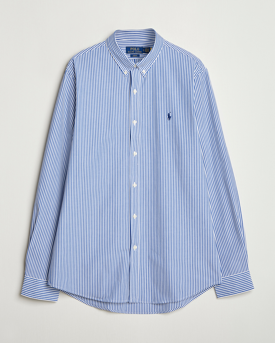 Hombres | Camisas | Polo Ralph Lauren | Slim Fit Poplin Shirt Blue/White Bengal Stripe