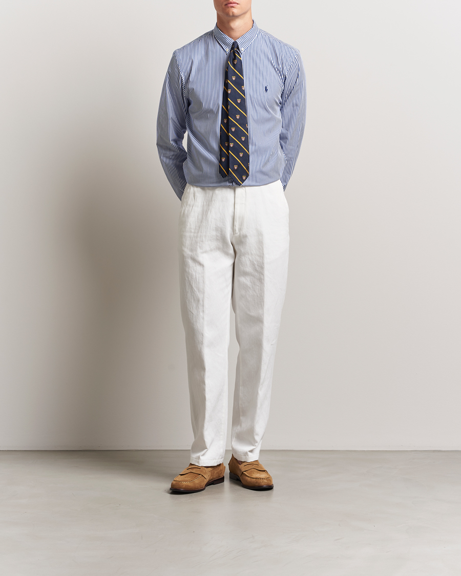 Hombres | Camisas | Polo Ralph Lauren | Slim Fit Poplin Shirt Blue/White Bengal Stripe
