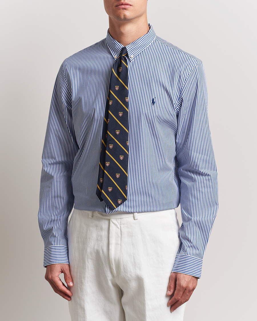 Hombres | Camisas | Polo Ralph Lauren | Slim Fit Poplin Shirt Blue/White Bengal Stripe