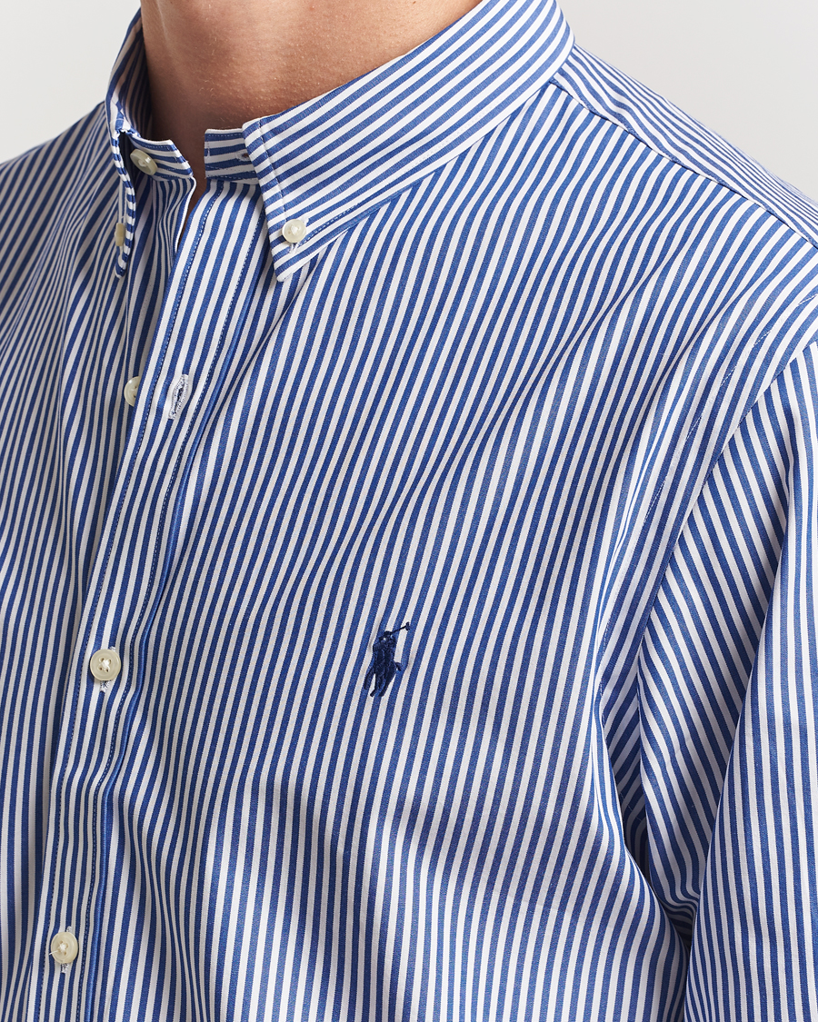 Hombres | Camisas | Polo Ralph Lauren | Slim Fit Poplin Shirt Blue/White Bengal Stripe