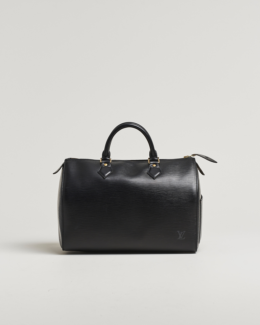 Hombres | Louis Vuitton Pre-Owned Speedy 30 Epi Leather Handbag Black | Louis Vuitton Pre-Owned | Speedy 30 Epi Leather Handbag Black