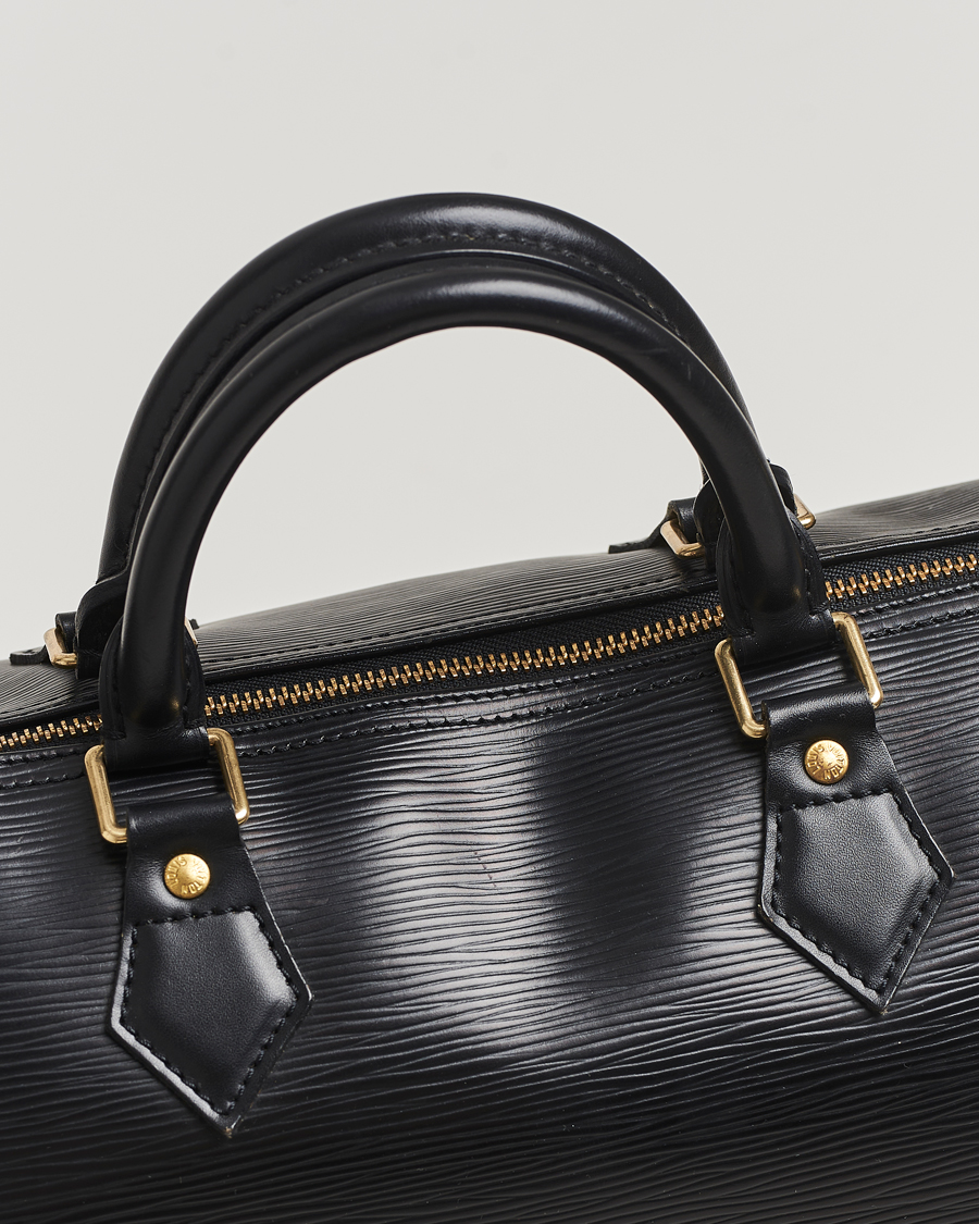 Hombres | Louis Vuitton Pre-Owned Speedy 30 Epi Leather Handbag Black | Louis Vuitton Pre-Owned | Speedy 30 Epi Leather Handbag Black