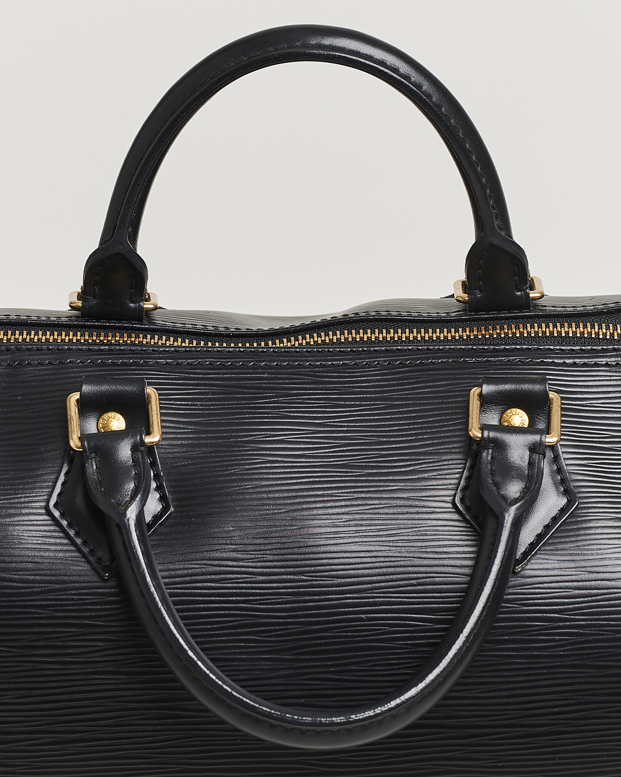 Hombres | Louis Vuitton Pre-Owned Speedy 30 Epi Leather Handbag Black | Louis Vuitton Pre-Owned | Speedy 30 Epi Leather Handbag Black