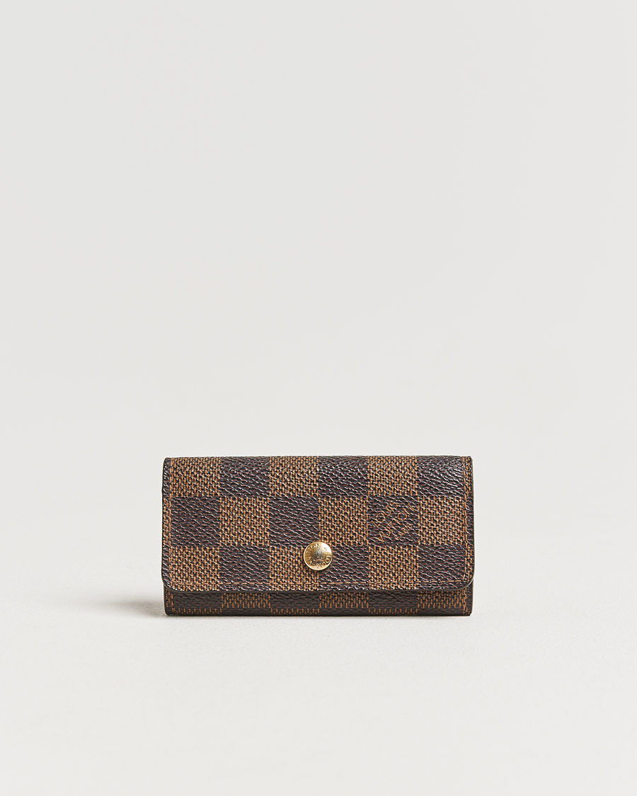 Hombres | Louis Vuitton Pre-Owned Key Holder Damier Ebene | Louis Vuitton Pre-Owned | Key Holder Damier Ebene