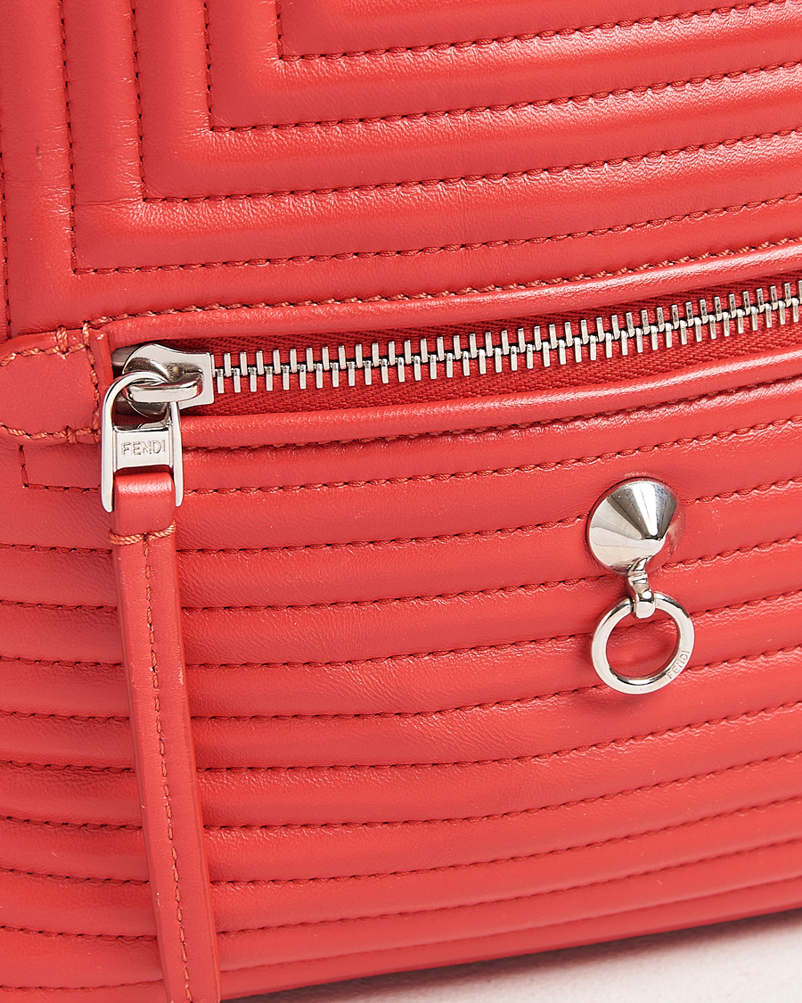 Hombres | Fendi Pre-Owned Calfskin Backpack Red | Fendi Pre-Owned | Calfskin Backpack Red