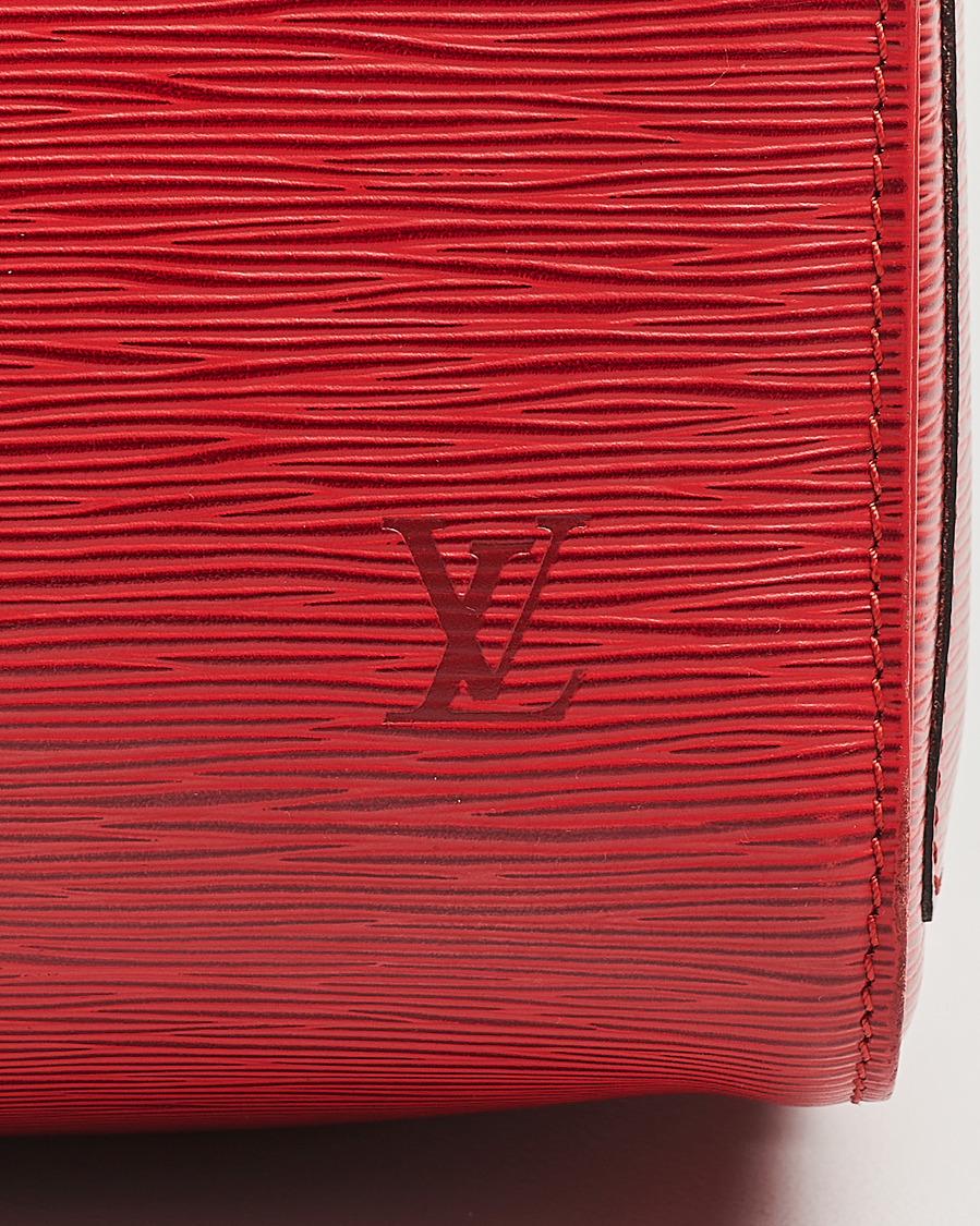 Hombres | Louis Vuitton Pre-Owned Speedy 30 Handbag Epi Leather Red | Louis Vuitton Pre-Owned | Speedy 30 Handbag Epi Leather Red