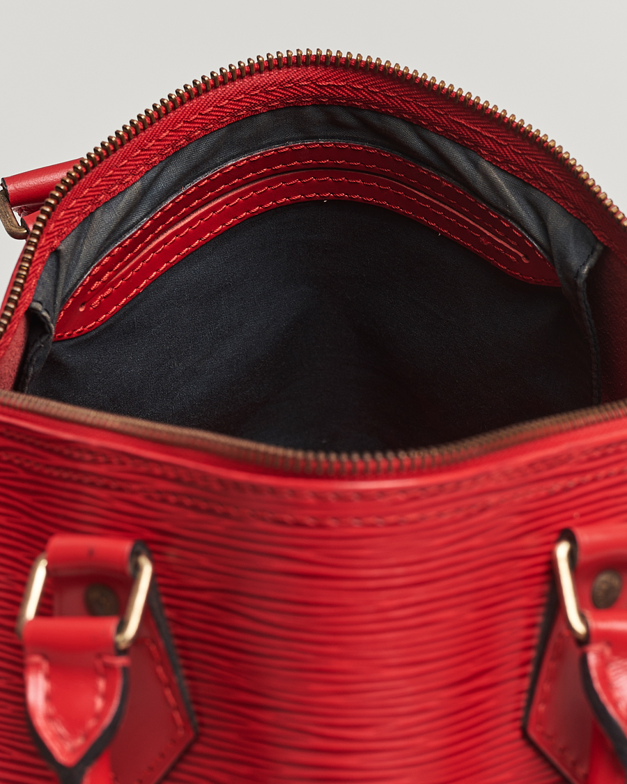 Hombres | Louis Vuitton Pre-Owned Speedy 30 Handbag Epi Leather Red | Louis Vuitton Pre-Owned | Speedy 30 Handbag Epi Leather Red